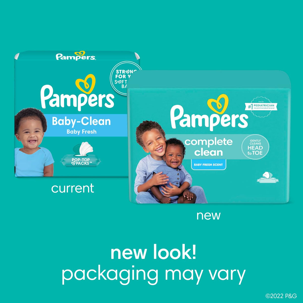 Pampers Complete Clean Baby Wipes, Fresh Scent, 72 Count - view 2