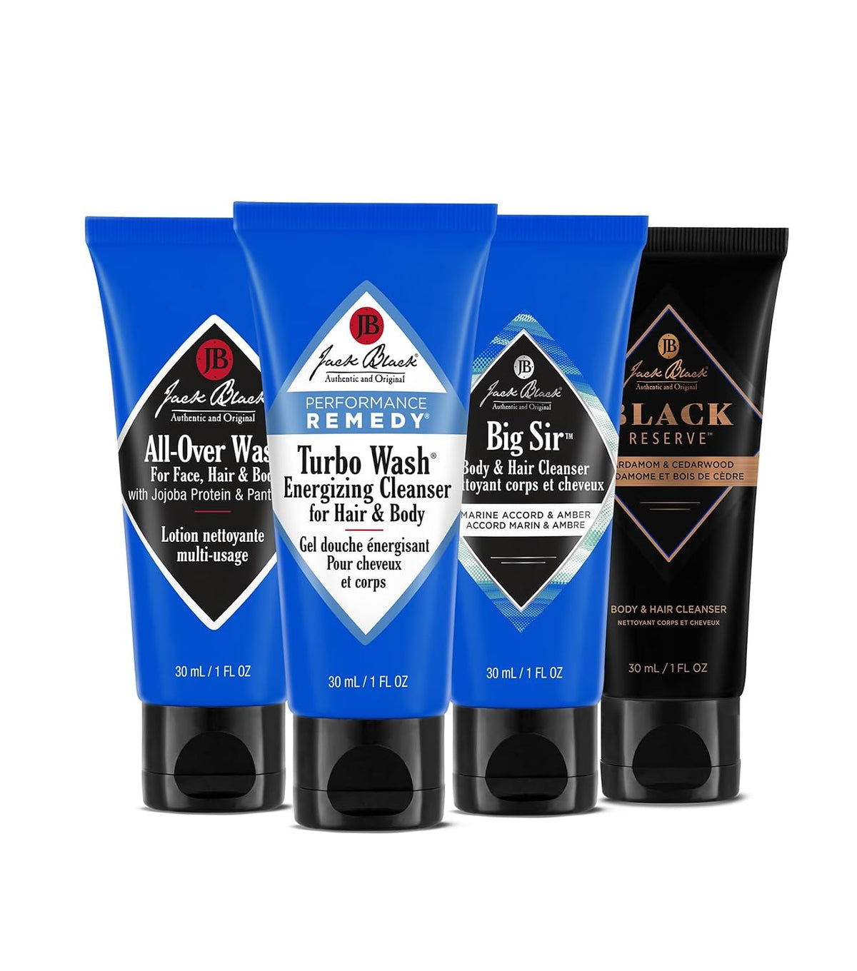 Jack Black Body & Hair Cleanser Variety Set, Travel-Size Men's Body Wash - view 2