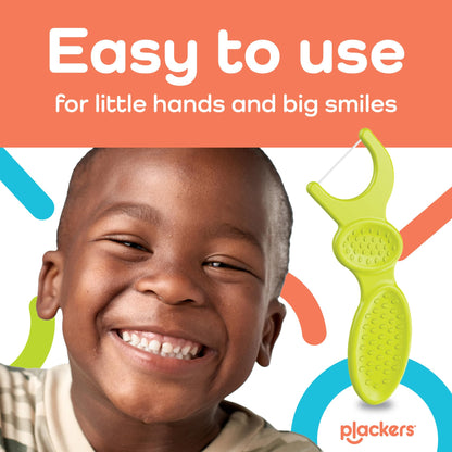 Plackers Kids Dual Gripz Floss Picks, Wild Berry, 75 Count, Pack of 4 - view 3
