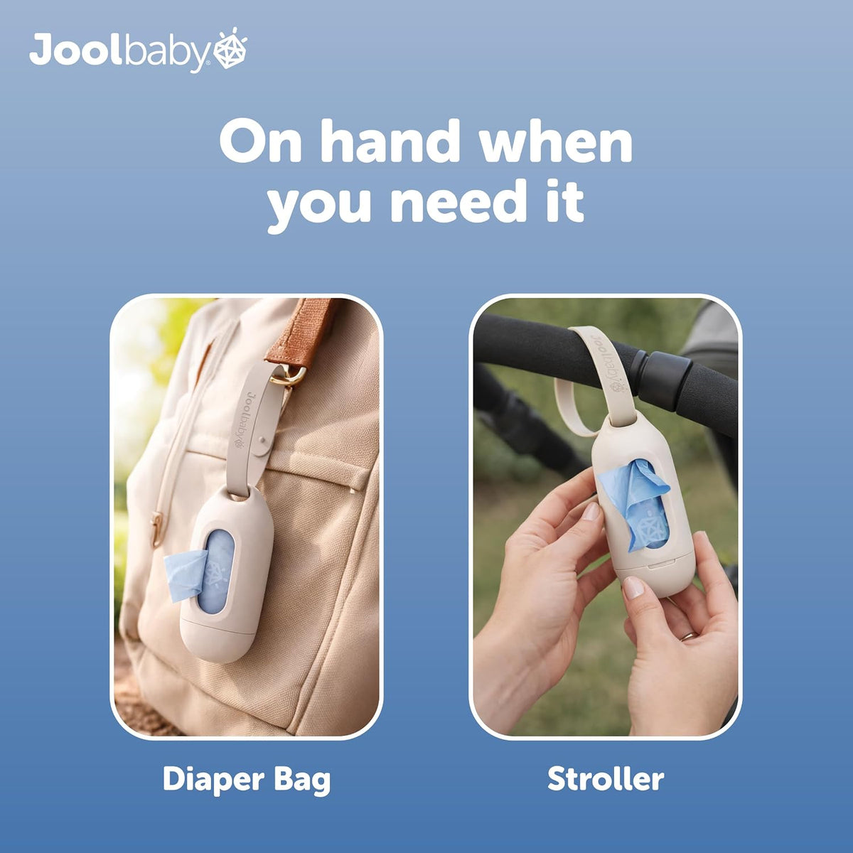 Jool Baby Nappy Bag Dispenser, Oatmeal, with Lavender Scented Refills - view 5
