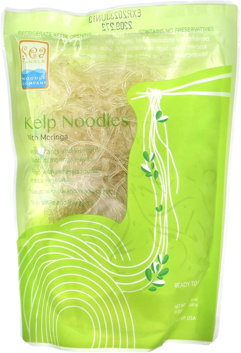 Sea Tangle Moringa Kelp Noodles 12 oz (340 g)