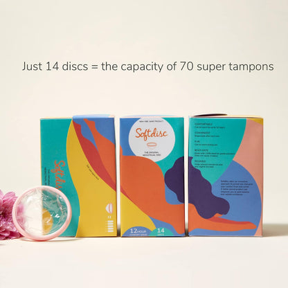 Softdisc Menstrual Discs Disposable Period Discs 14 Count - view 6
