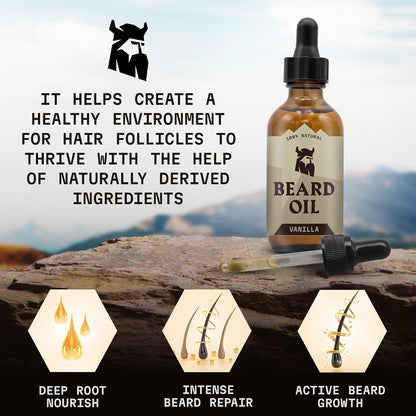Striking Viking Beard Oil for Men, Vanilla, 2 fl oz (60 ml) - view 4