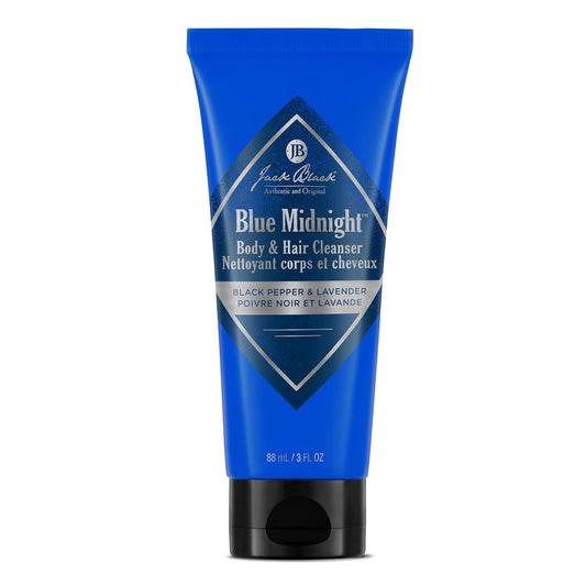 Jack Black Blue Midnight 2-in-1 Body Wash & Shampoo, 3 Fl Oz (90 ml)