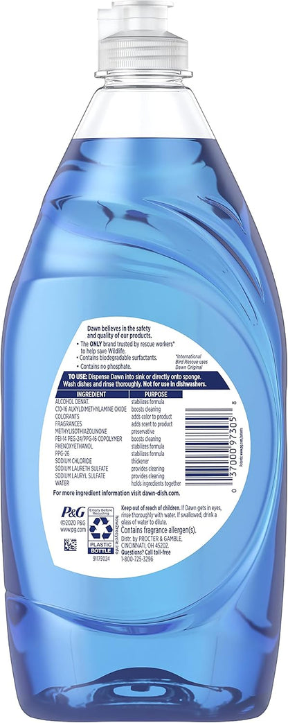 Dawn Ultra Dishwashing Liquid Original Scent 573 ml (19.4 oz) - view 2