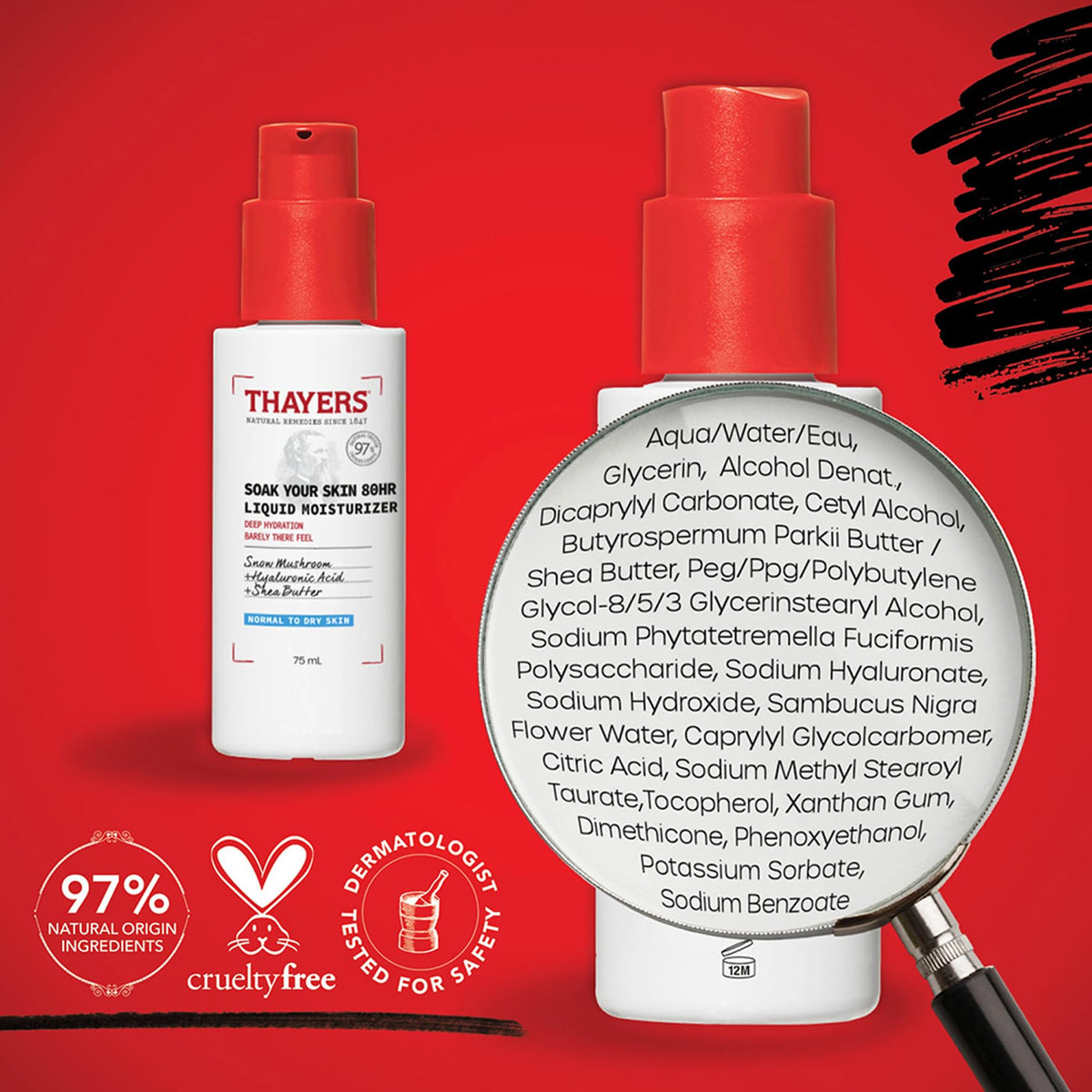 Thayers Soak Your Skin 80HR Liquid Hyaluronic Moisturiser 75 ml (2.5 fl oz) - view 6