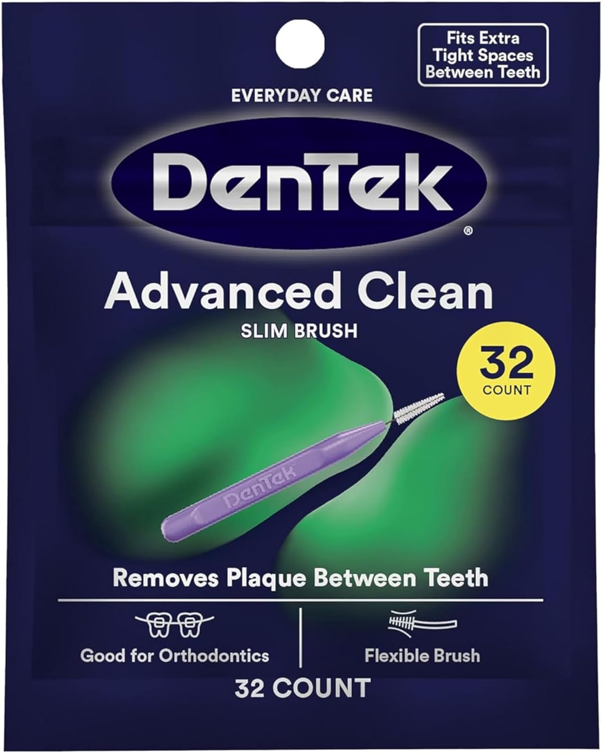 DenTek Slim Brush Interdental Cleaners Fresh Mint, 32 Count, Pack of 6 - view 2