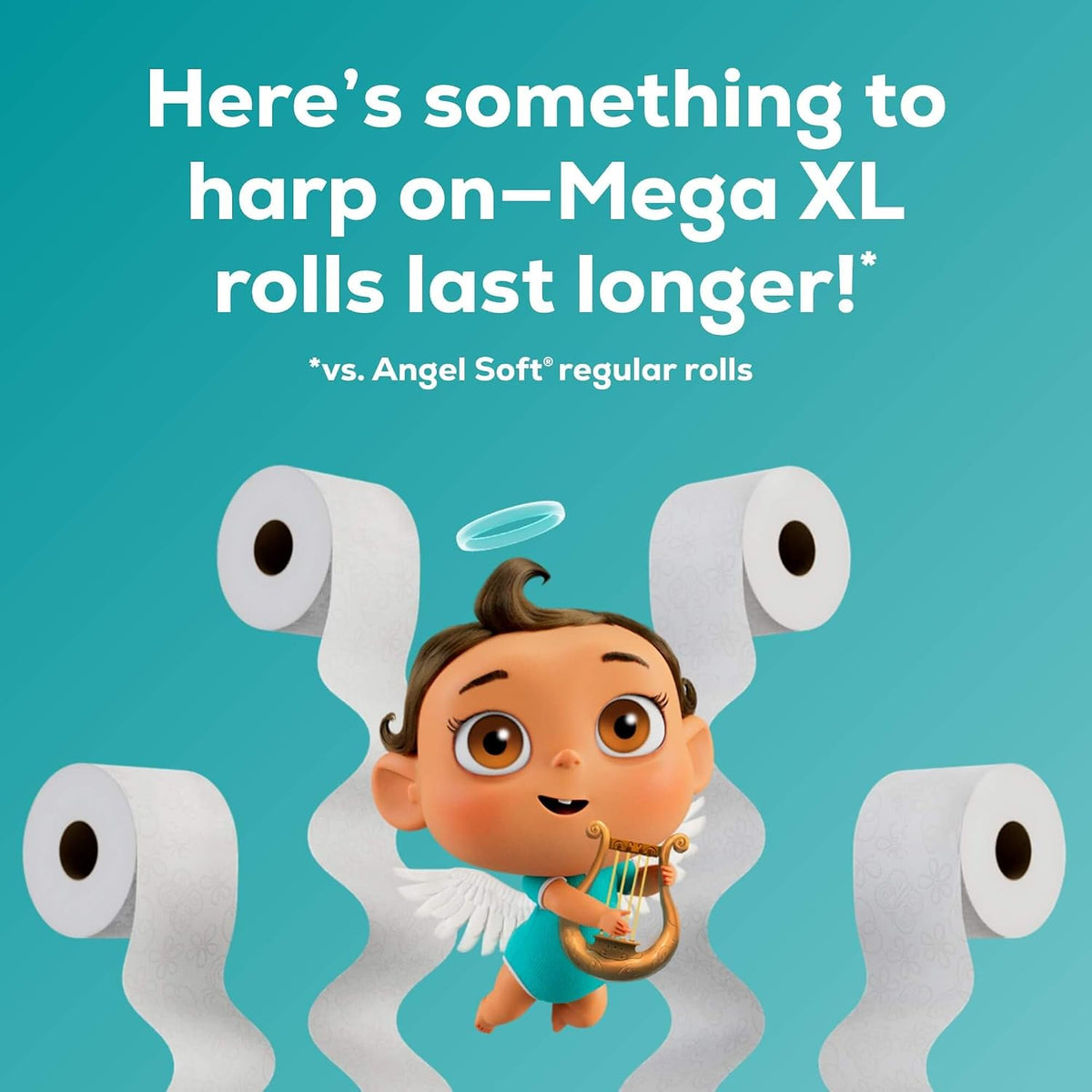 Angel Soft Toilet Paper, 24 Super Mega Rolls, 2-Ply - view 3