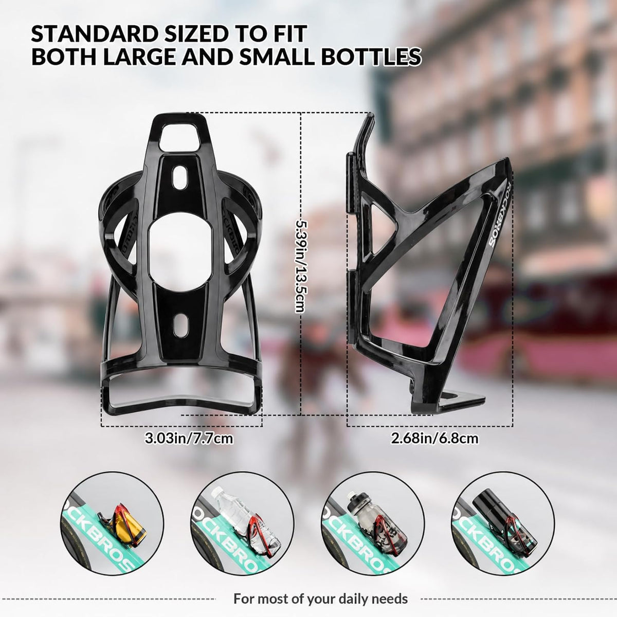 Rockbros Ultralight Bike Water Bottle Cage with Screws and Allen Key - view 2
