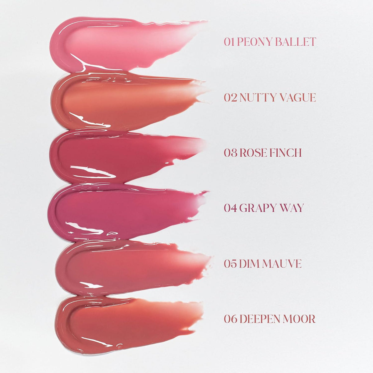 rom&nd Glasting Color Gloss 01 Peony Ballet 4 g - view 5