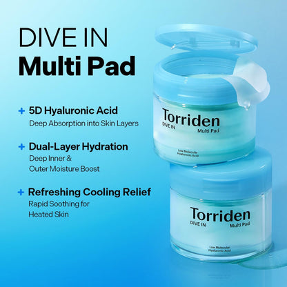 Torriden DIVE-IN Low Molecular Hyaluronic Acid Multi Pad, 80 Pads - view 2