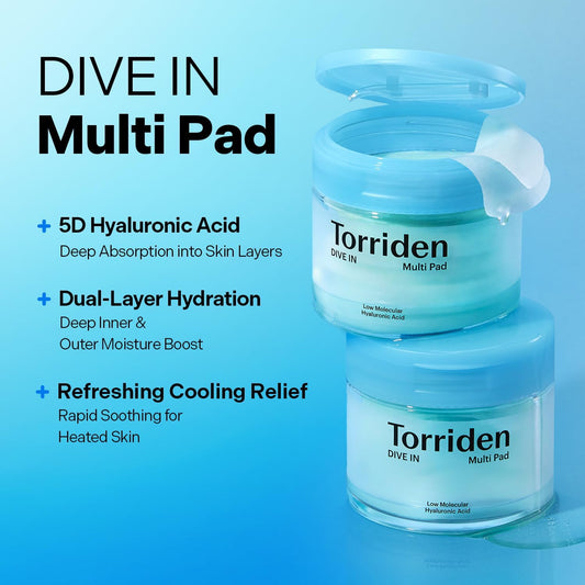 Torriden DIVE-IN Low Molecular Hyaluronic Acid Multi Pad, 80 Pads - view 2