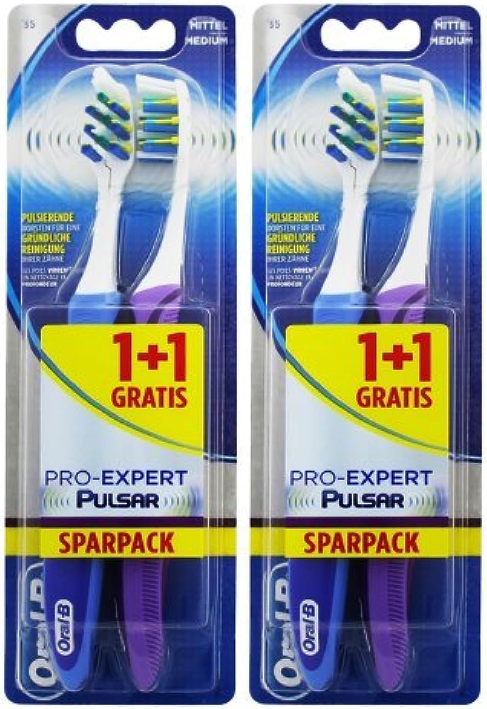 Oral-B Pro Expert Pulsar Toothbrush 35 Medium, Pack of 2