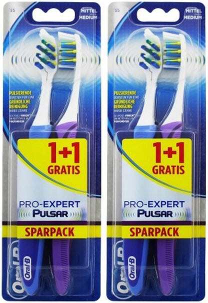 Oral-B Pro Expert Pulsar Toothbrush 35 Medium, Pack of 2