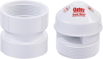 Oatey Sure-Vent Air Admittance Valve 1-1/2 to 2 in, with PVC Adapter - view 3