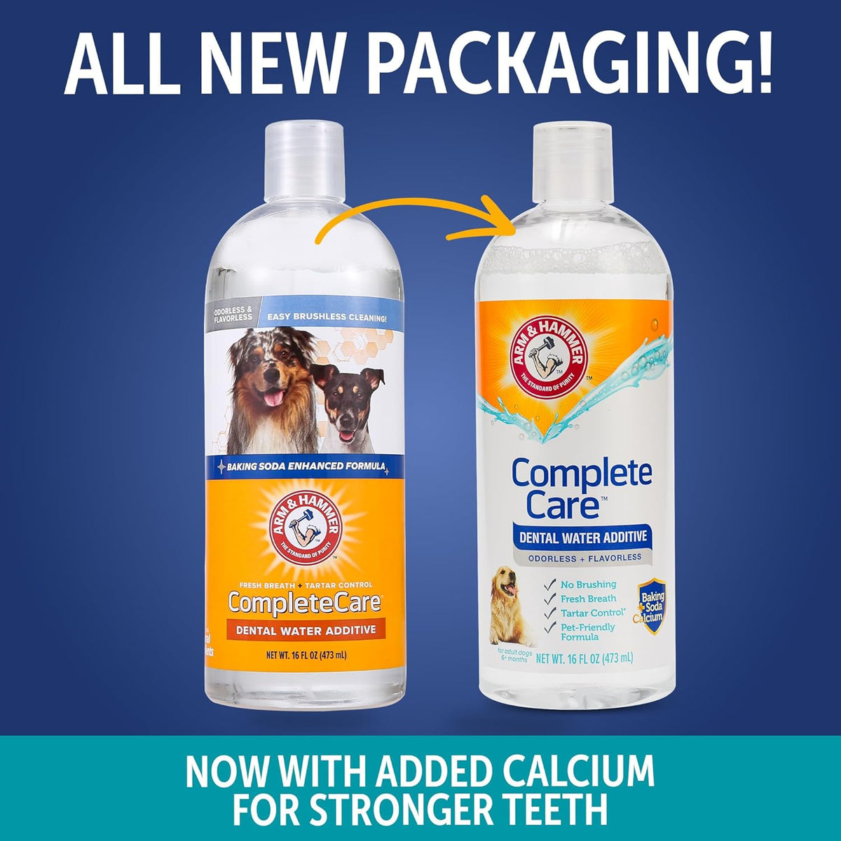 Arm & Hammer Complete Care Dog Dental Water Additive, 16 fl oz (480 ml) — alternate product view
