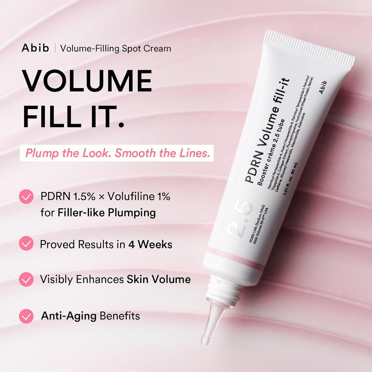 Abib PDRN Volume Fill-It Booster Cream, 30 ml (1.01 fl oz) — alternate product view