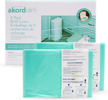 Janibell Akord Slim Adult Nappy Pail Refill Liners, 2 Count - view 2