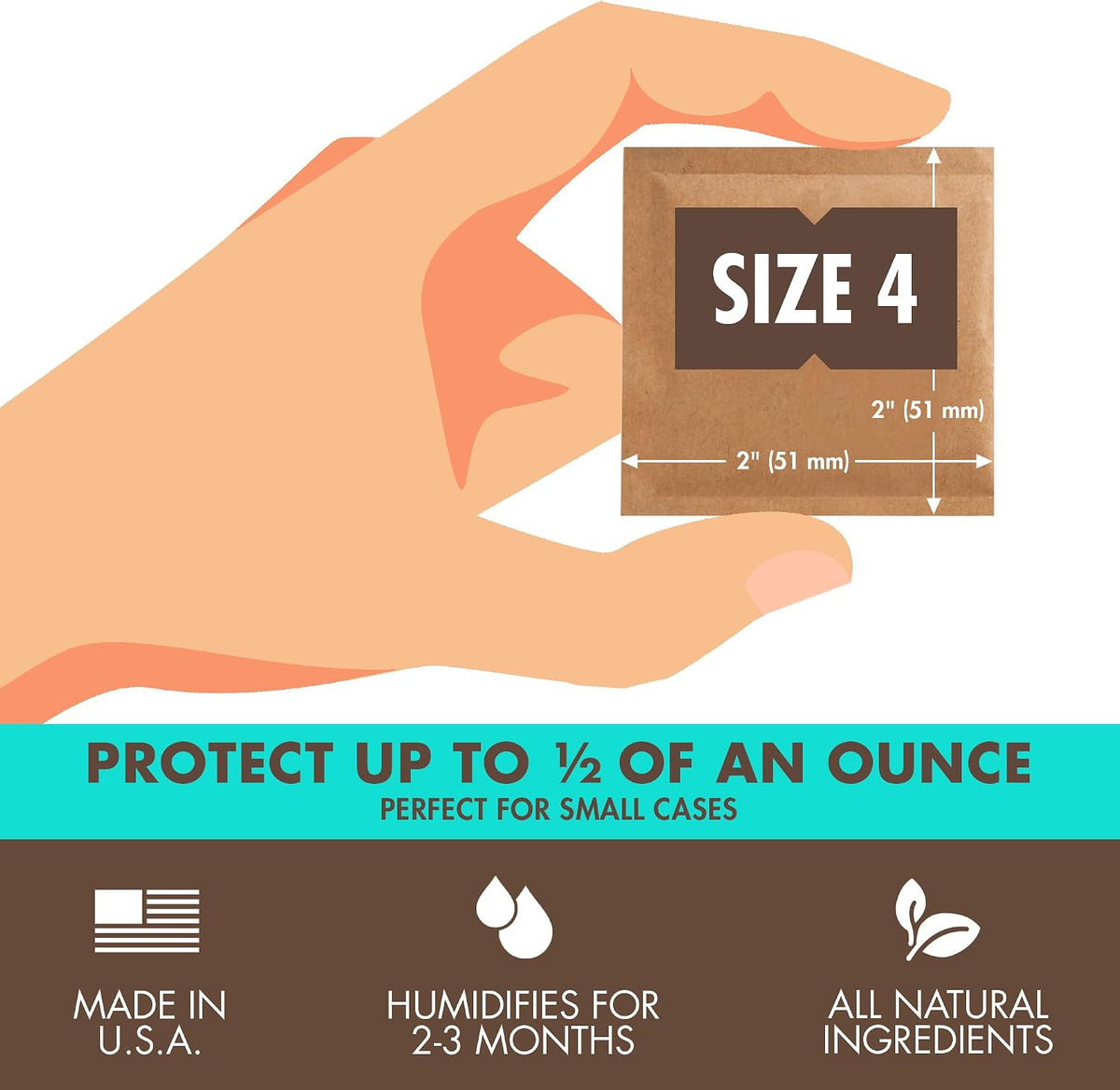 Boveda 58% Two-Way Humidity Control Packs Size 4 (Pack of 10) - view 3