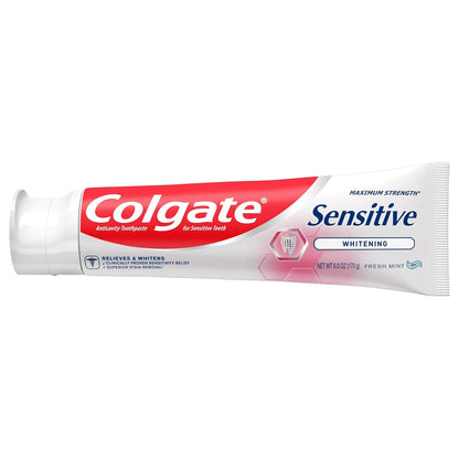 Colgate Sensitive Maximum Strength Whitening Toothpaste, Mint, 6 oz, Pack of 6 - view 6