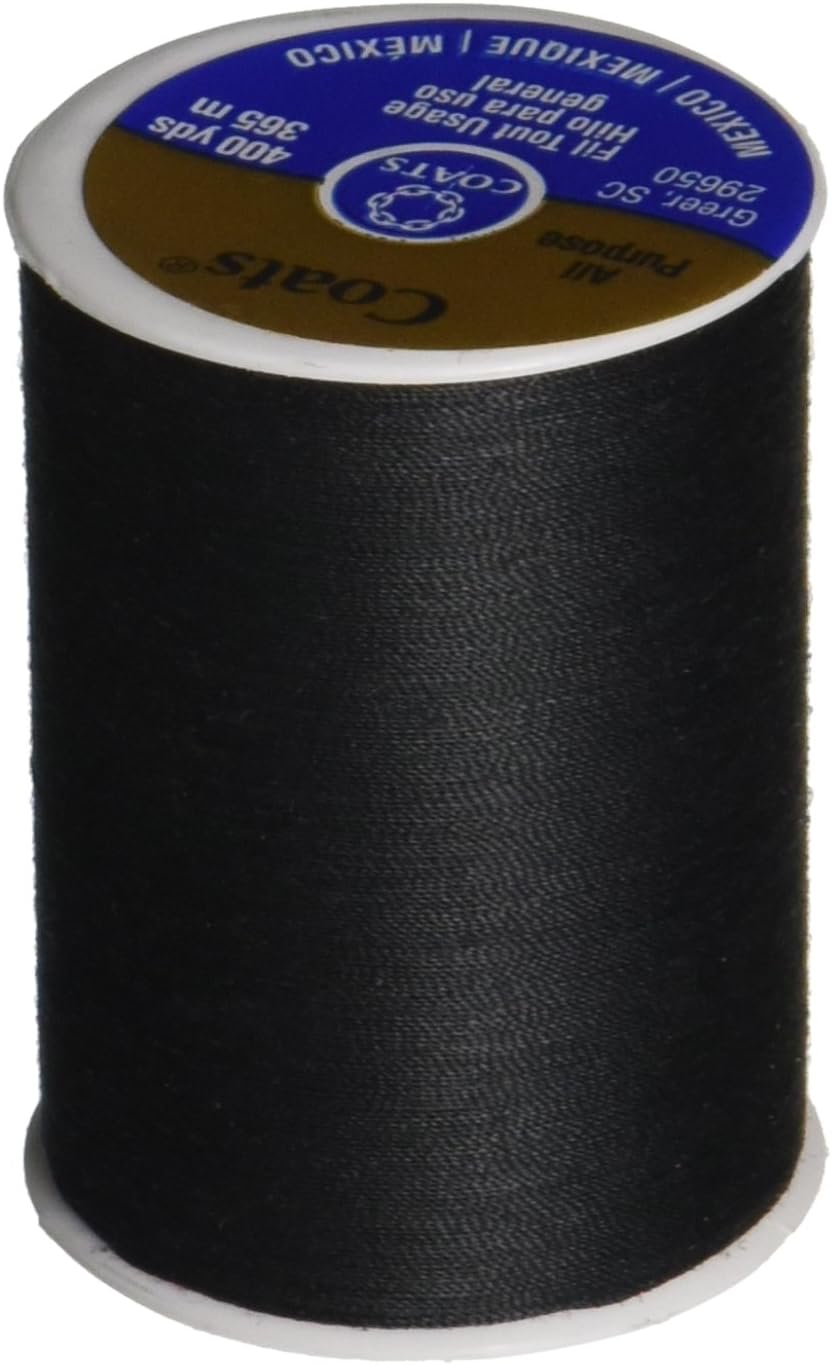 Coats & Clark Dual Duty All-Purpose Thread, 400 Yards, Black