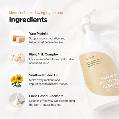 Isntree Yam Root Vegan Milk Cleanser 220 ml - view 3