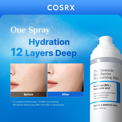 COSRX Barrier Cream Face Mist, Ceramide and Hyaluronic Acid, 4.06 fl oz (120ml) - view 2