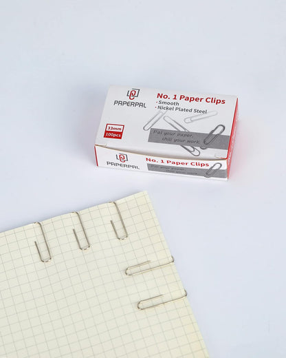 PAPERPAL Medium Paper Clips, 1-2/7 Inch, Silver, 600 Pieces - view 5
