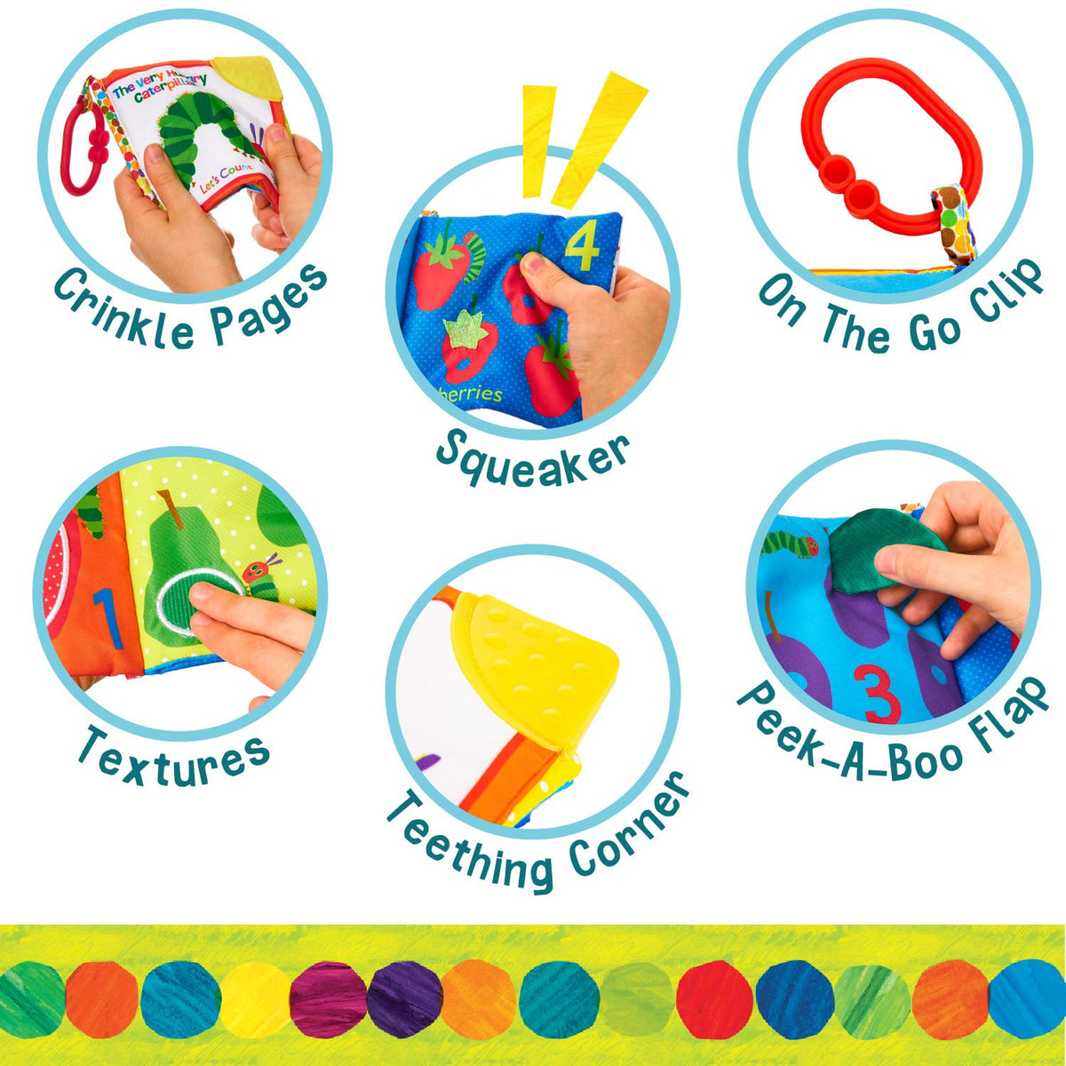 Kids Preferred Eric Carle The Very Hungry Caterpillar Let's Count Soft Book - view 3