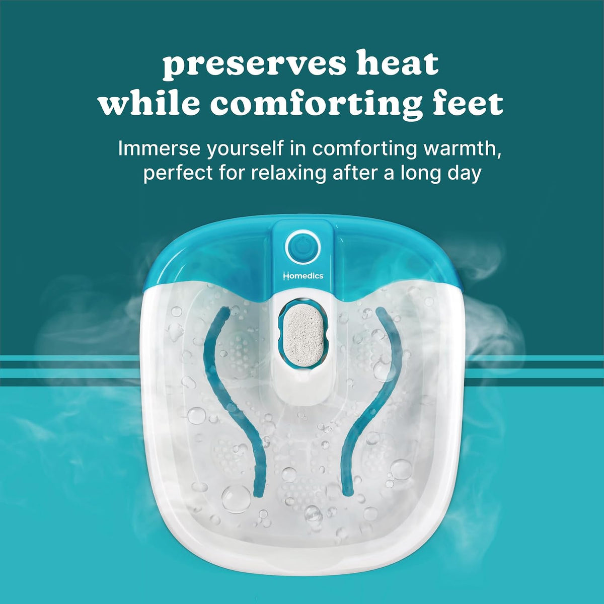 Homedics Bubble Mate Foot Spa with Toe-Touch Control - view 5
