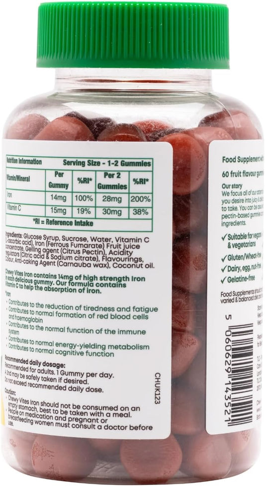 Chewy Vites Adult High Strength Iron Gummies with Vitamin C - 60 - view 2
