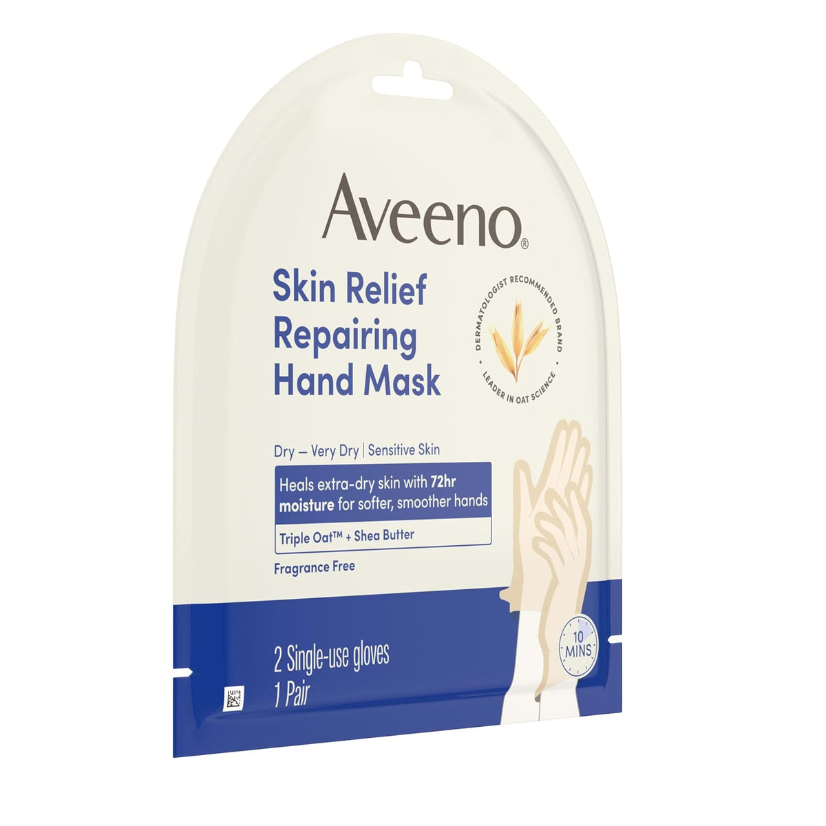 Aveeno Skin Relief Repairing Hand Mask, Fragrance-Free, 1 Pair - view 5
