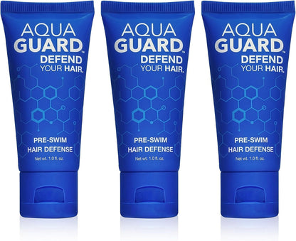 Aqua Guard Pre-Swim Hair Defense Chlorine Shield 1 oz, Pack of 3