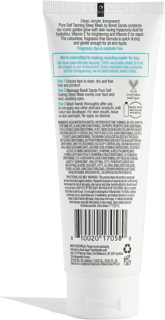 Bondi Sands PURE Self-Tanning Sleep Mask 75ml - view 2