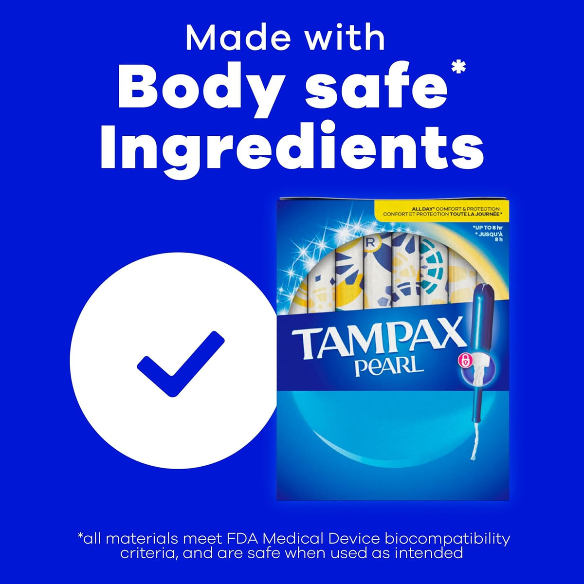 Tampax Pearl Tampons Multipack, Regular/Super, Unscented, 34 Count - view 6