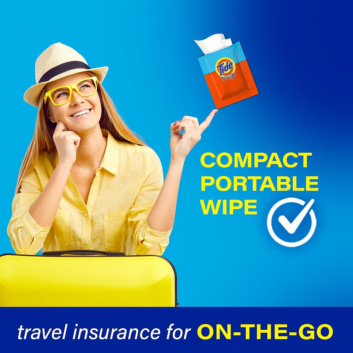Tide To Go Instant Stain Remover Wipes, 10 Count, Pack of 2 - view 3