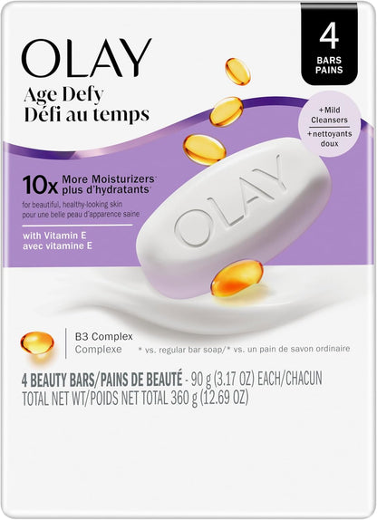 Olay Age Defying Moisturising Body Bar 3.17 oz Pack of 4