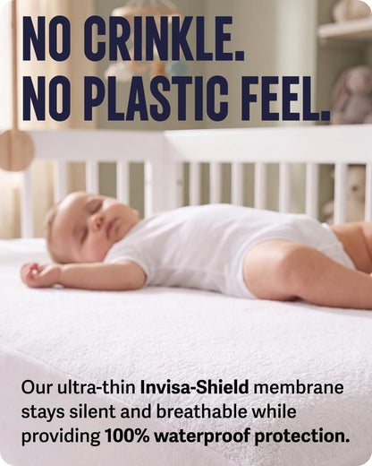 SafeRest Waterproof Cot Mattress Protector (US Crib Size) - view 3