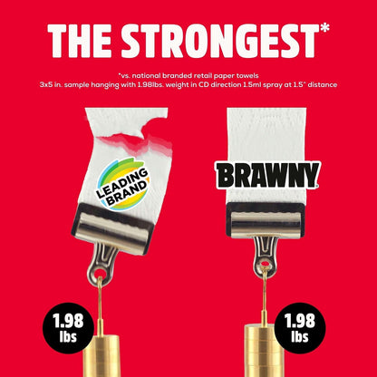 Brawny Tear-A-Square 3-Ply Paper Towels, 6 Double Rolls - view 4