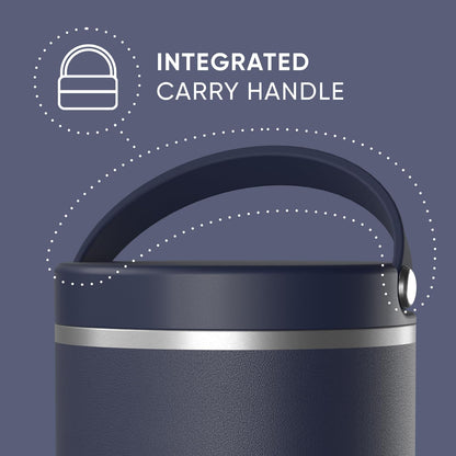 Hydrapeak 25 oz Stainless Steel Vacuum Insulated Food Jar, Navy - view 6