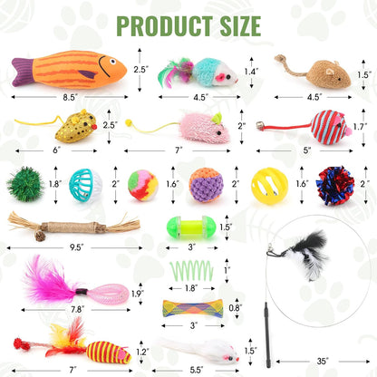 Fashion's Talk Cat Toys Variety Pack, 20 Pieces - view 6