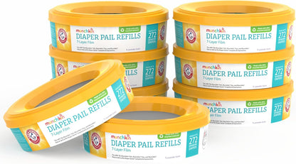 Munchkin Arm & Hammer Nappy Pail Refills, Lavender, 8 Pack - view 2