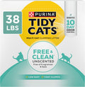 Purina Tidy Cats Free and Clean Unscented Clumping Cat Litter, 17.2 kg (38 lb) Box