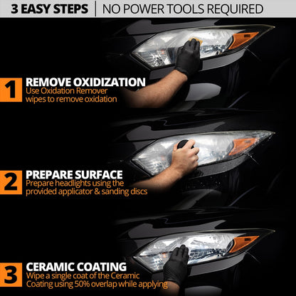 Cerakote Ceramic Headlight Restoration Kit, 10 Wipe Kit - view 4
