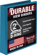 Samsill Durable 5.1 cm (2 Inch) D-Ring Binder, Clear View Cover, Sky Blue