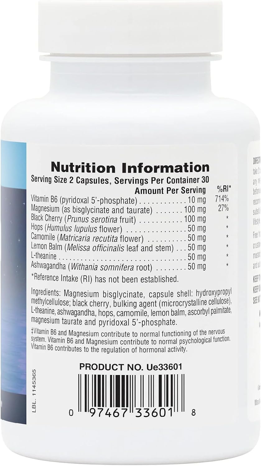 NaturesPlus Magnesium Night Time Capsules 60 Count — alternate product view