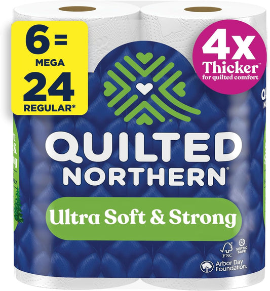 Quilted Northern Ultra Soft Toilet Paper, 6 Mega Rolls