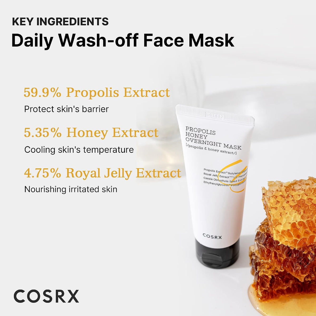 COSRX Full Fit Propolis Honey Overnight Mask 60ml - view 4
