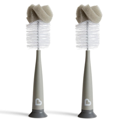 Munchkin Sponge Baby Bottle Brush Set with Teat Brush, 2 Pack