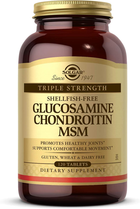 Solgar Extra Strength Glucosamine Chondroitin MSM 120 Tablets